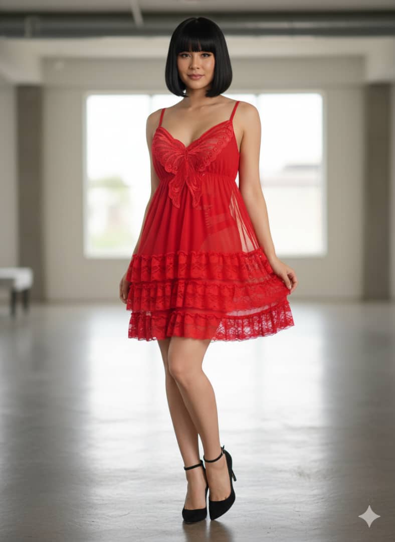 Nuisette Papillon Rouge Séduction