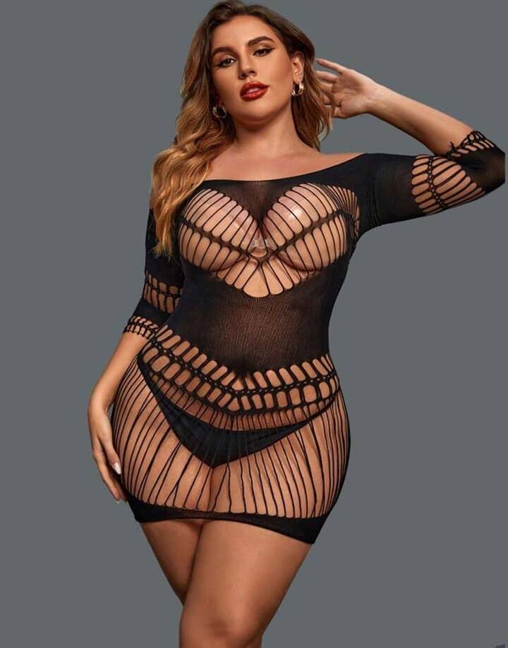 Robe Résille Sexy Transparente