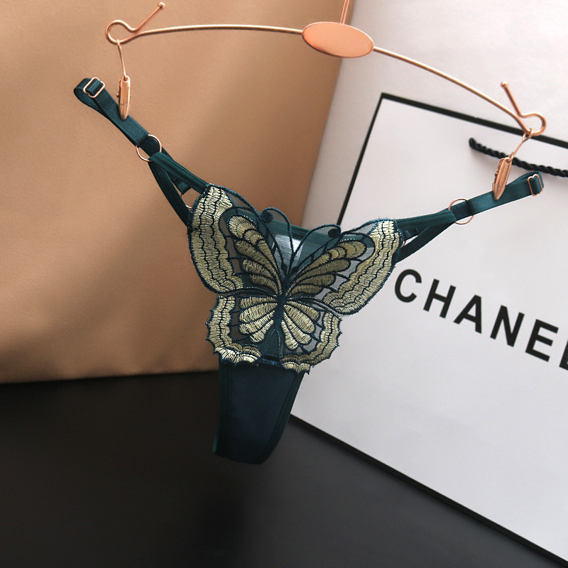 String Papillon Brodé – Lingerie Sexy 
