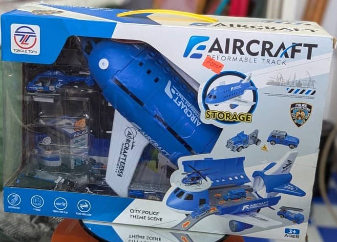 Avion de Police Transformable avec Véhicules