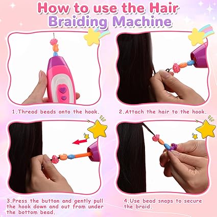 DIY Fashion Hair Beader – Kit de coiffure et perles pour enfants