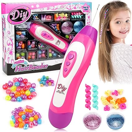 DIY Fashion Hair Beader – Kit de coiffure et perles pour enfants