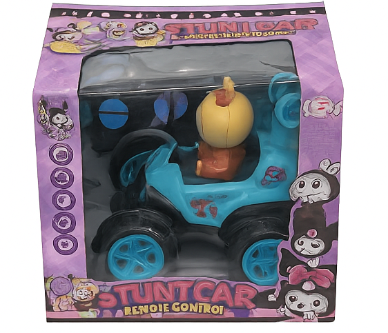 STUNT CAR – VOITURE TÉLÉCOMMANDÉE 360° AVEC PERSONNAGE