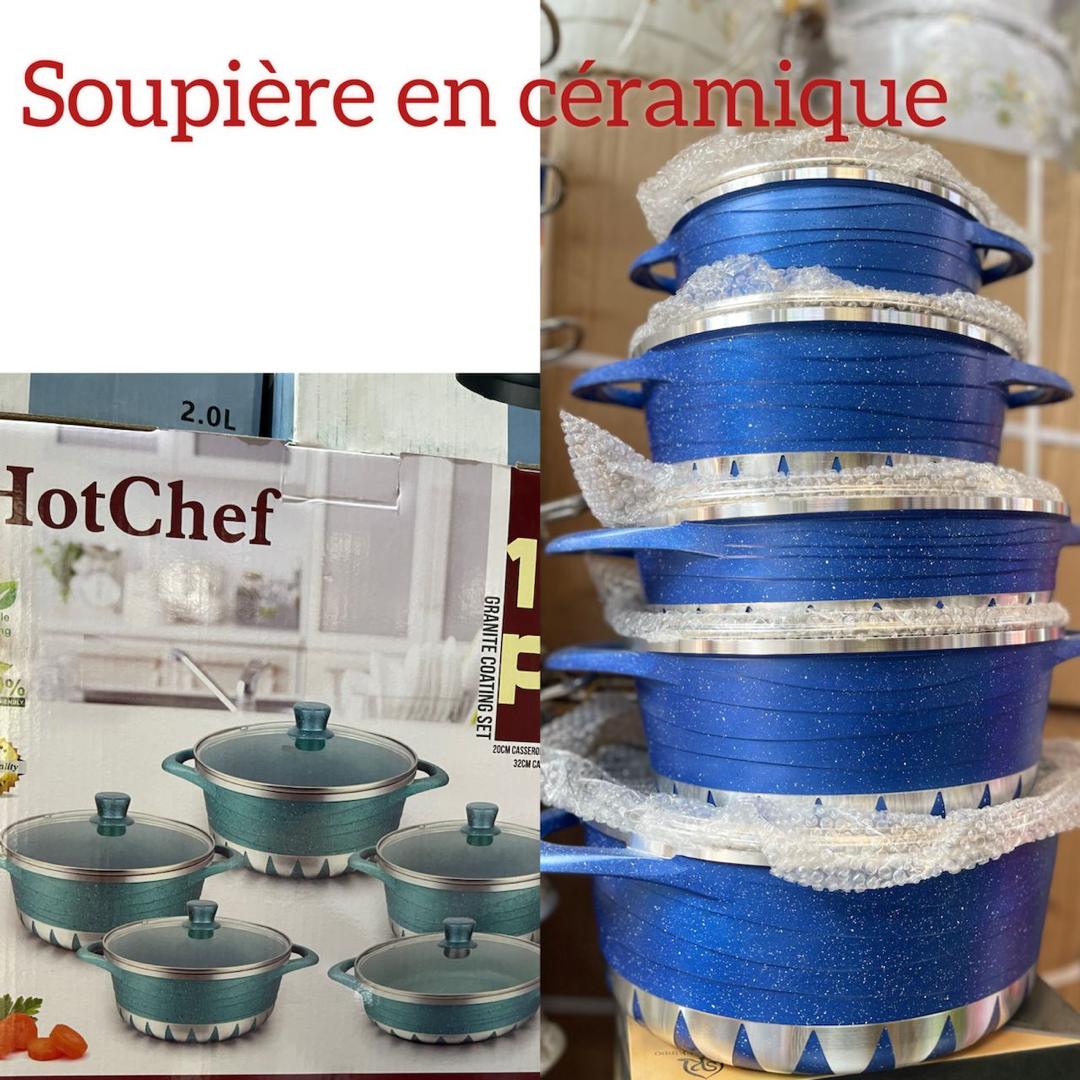 Casserole en céramique HotChef-Série de 5