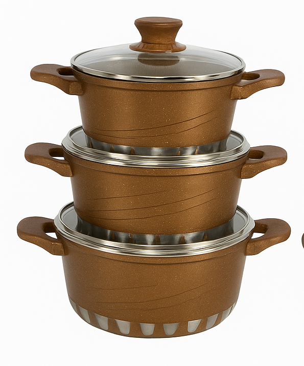 Set de Cuisine Antiadhésive HUOCHU -série de 3