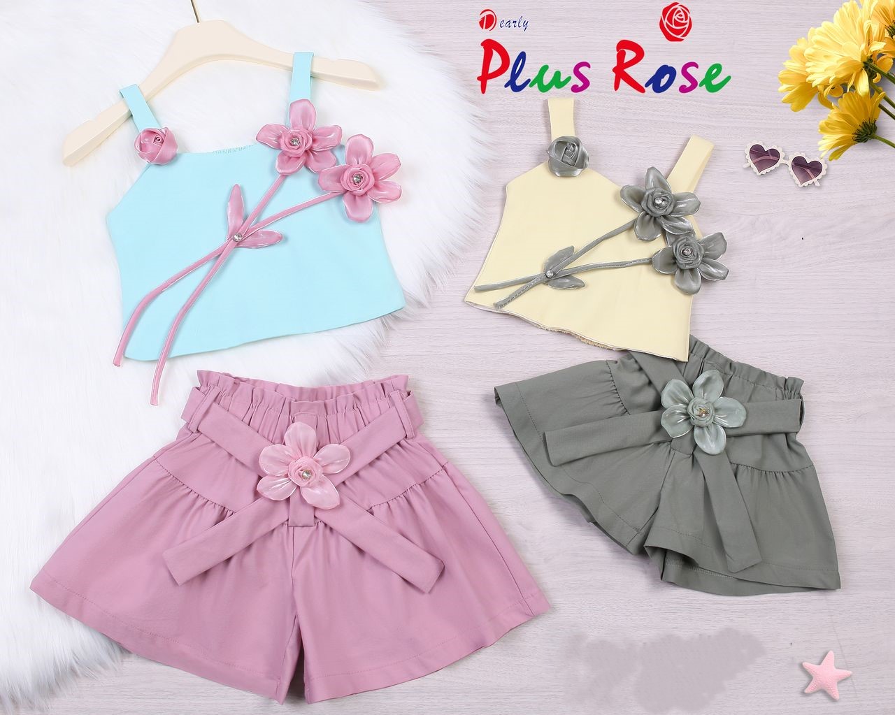 Ensemble Bébé Fille – Haut et Short