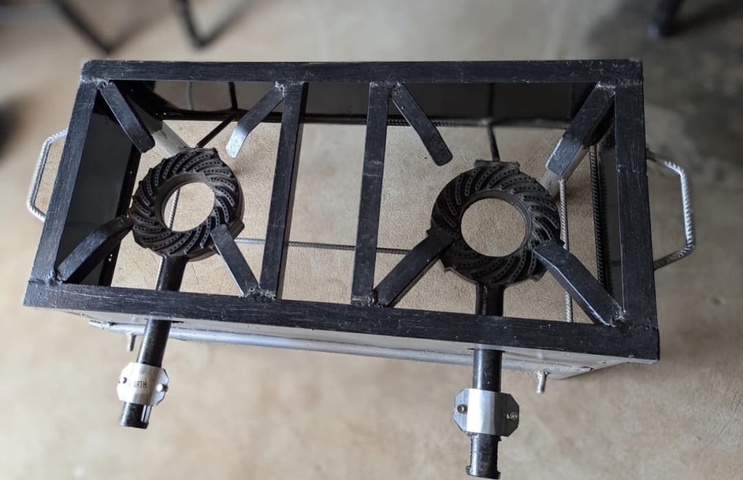 Réchaud à Gaz Double Brûleur – Structure Métallique Renforcée