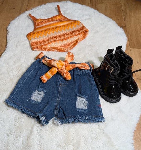 Ensemble haut & short pour fille