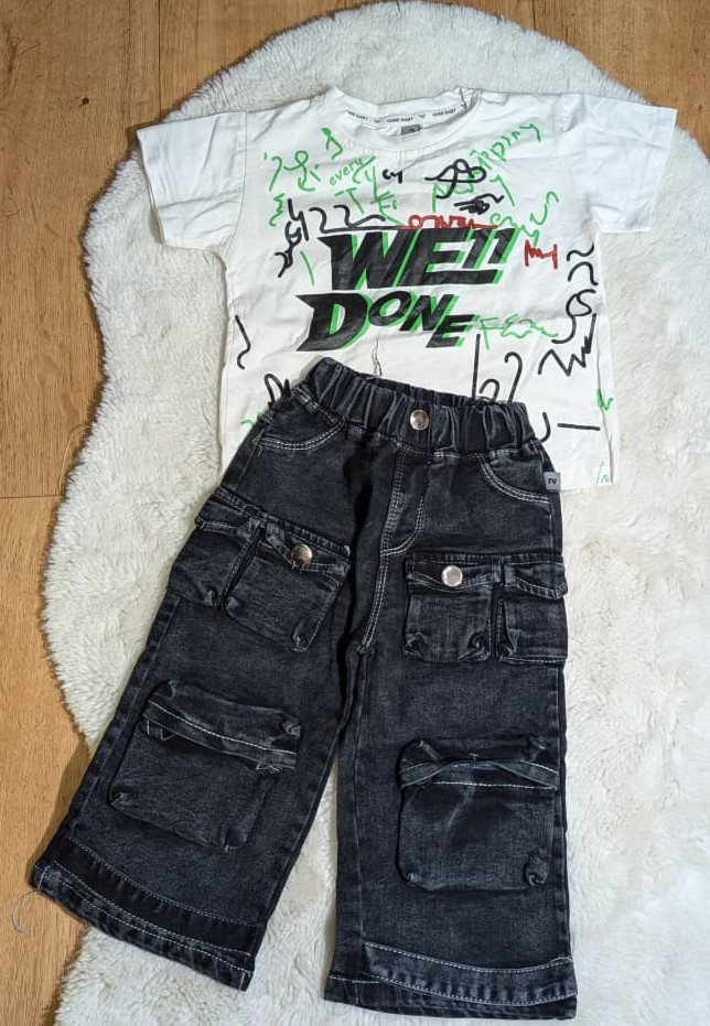 Ensemble T-shirt & Pantalon Cargo Enfant