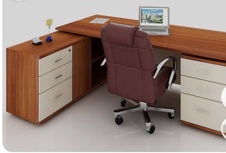 Bureau avec Retour et Caisson