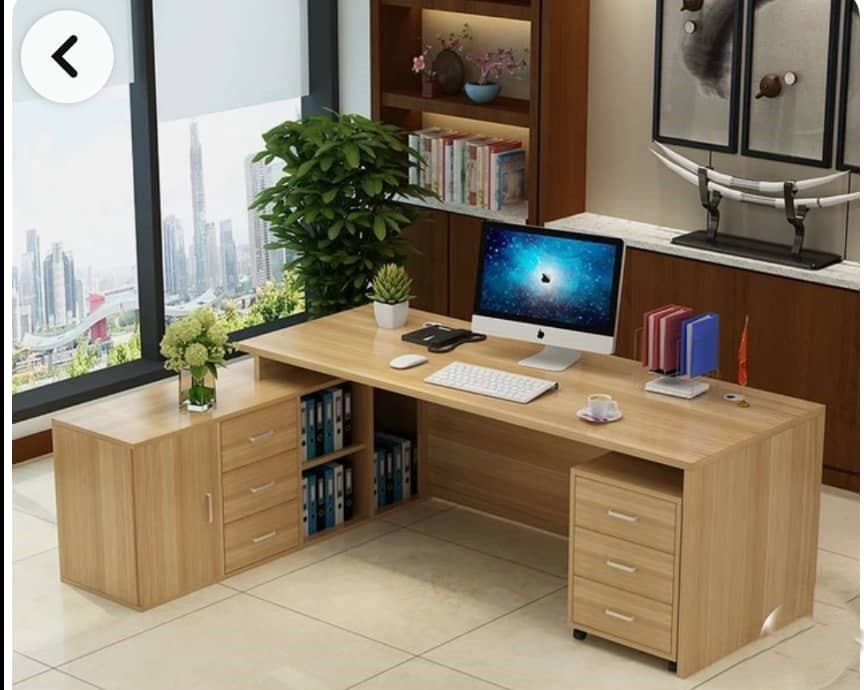 Bureau d’Angle en Bois Moderne