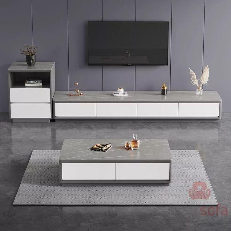 Ensemble Meuble TV & Table Basse Moderne