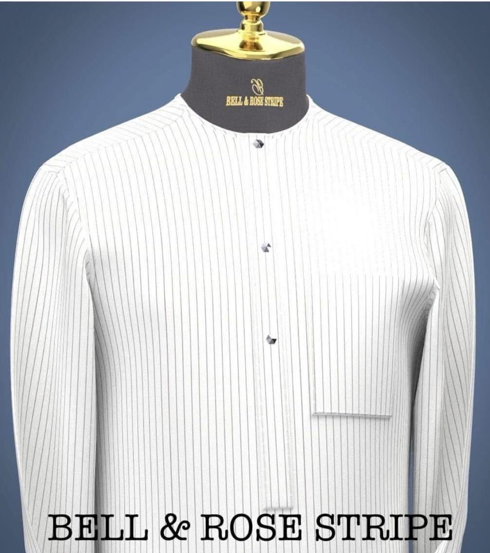 Tissu Rayé “Bell & Rose Stripe”- 4 Yards