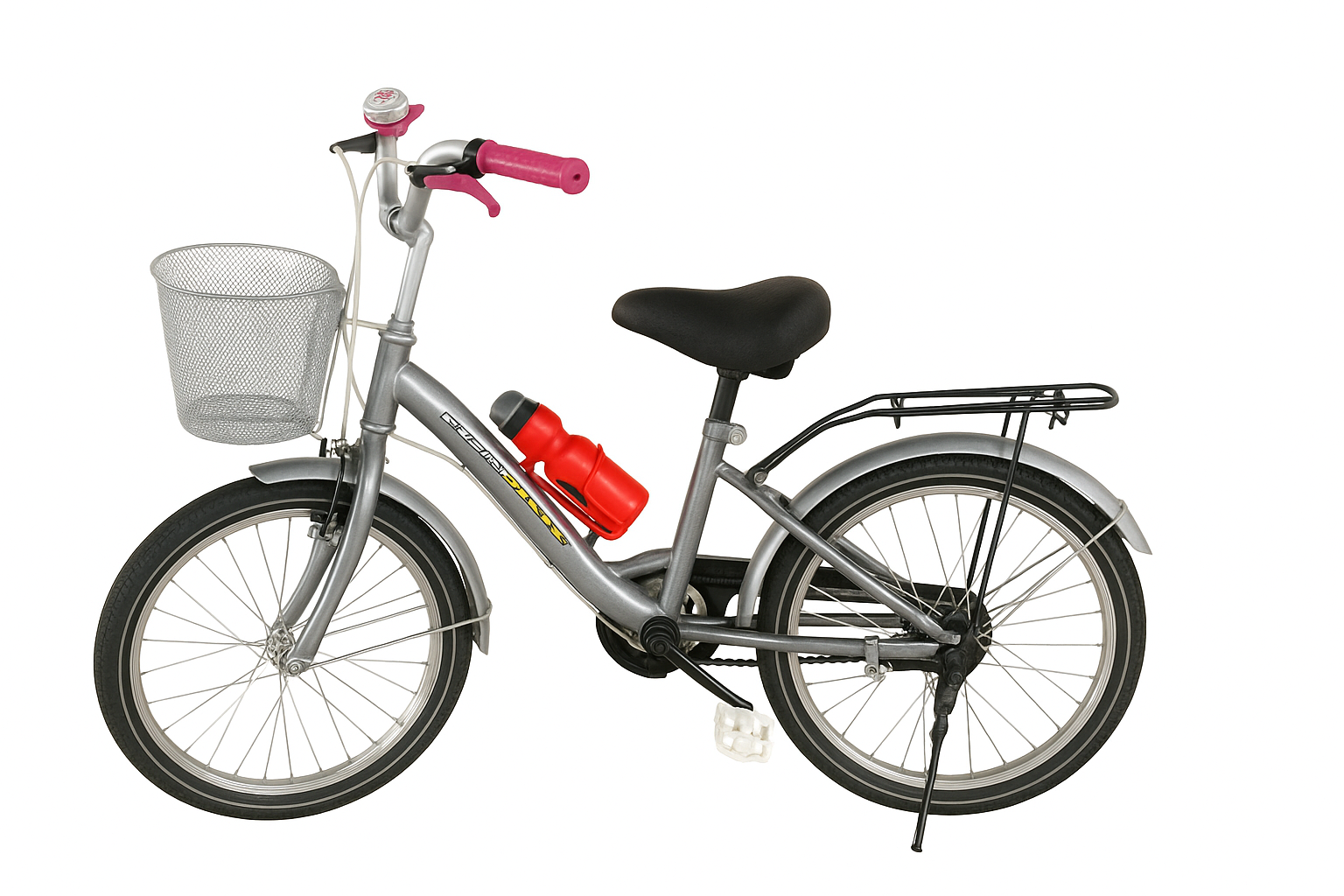 Vélo Enfant 20" avec Panier & Porte-Bagages