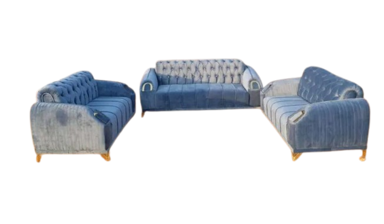 Ensemble de Salon Luxe 3–2–2 en Velours Premium
