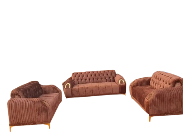 Ensemble de Salon Luxe 3–2–2 en Velours Premium
