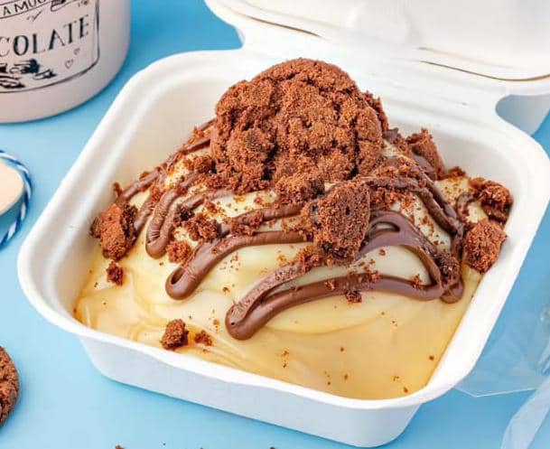 Cake crème vanille cookies