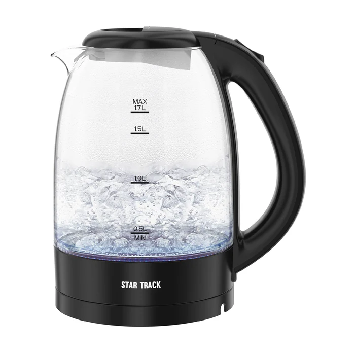 Bouilloire Électrique STAR TRACK 1,7 L – ST-17TD-KG2200 (Verre)