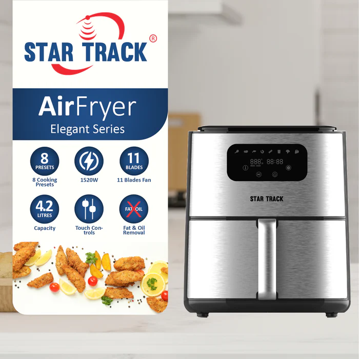 Friteuse à air double panier inox STAR TRACK